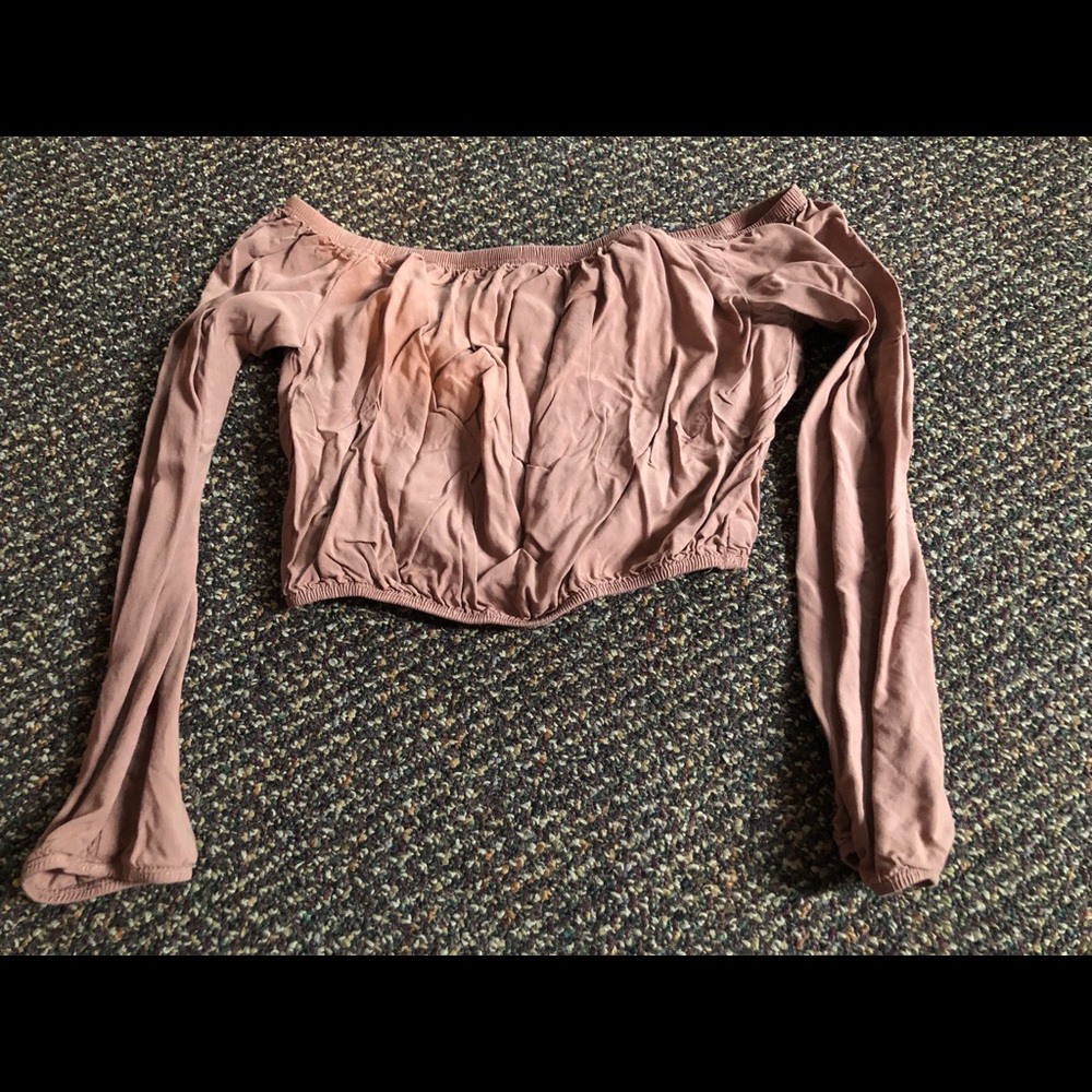 Long sleeve crop top